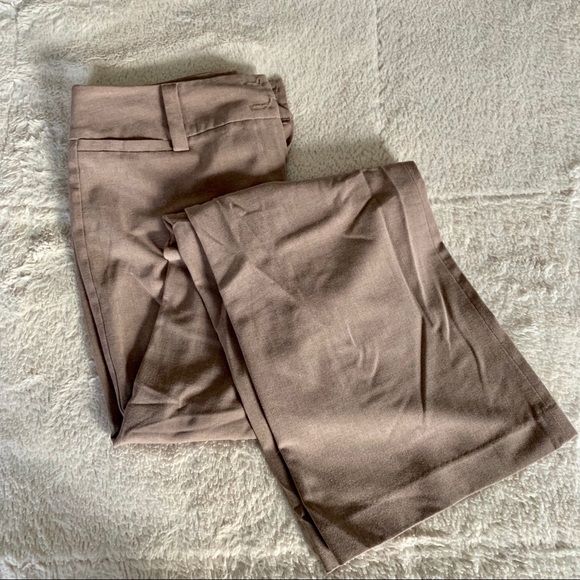 AB Studio Khaki Tan Work Trousers Size 2 - Picture 1 of 6